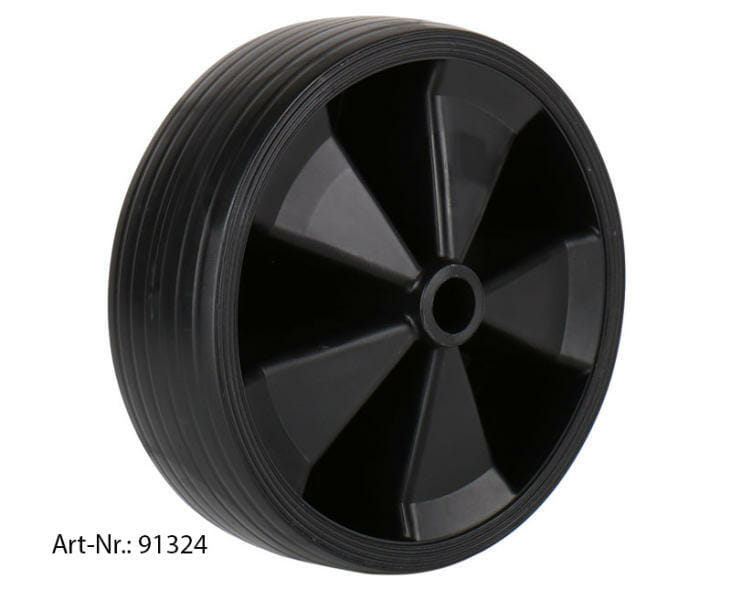 Hjól á nefhjól á hjólhýsi