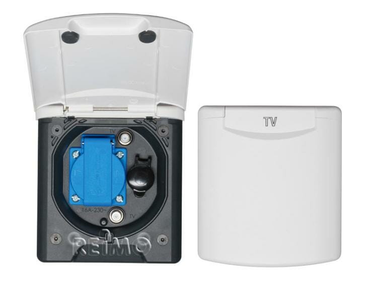 Rafmagnstengi utan á liggjandi m/TV