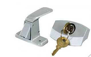 Hurðalæsing f. Fellih. heilt unit svart.