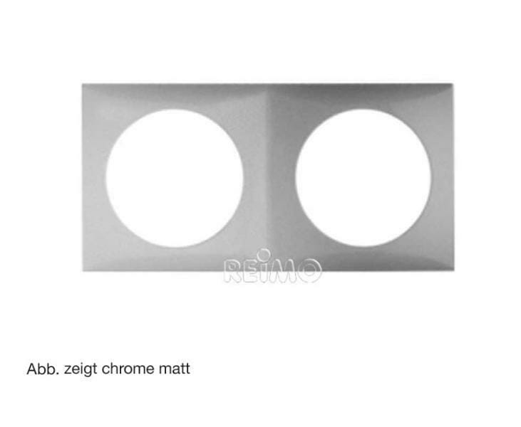 Rammi á rafmagnsdós tvöfaldur króm