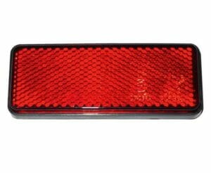 Endurskinmerki 95x38mm rautt