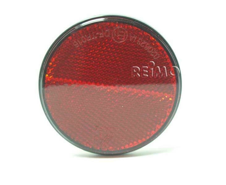 Endurskinmerki kringlótt 72mm rautt