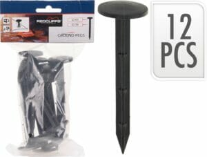 Hælar plast 12 stk. svartir