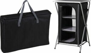 Eldhúseining Svört 3 hillur/borðplata