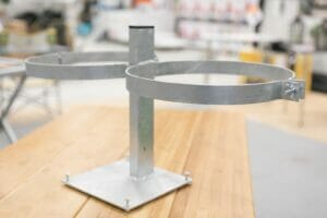 Gaskútafesting fyrir 2 kúta