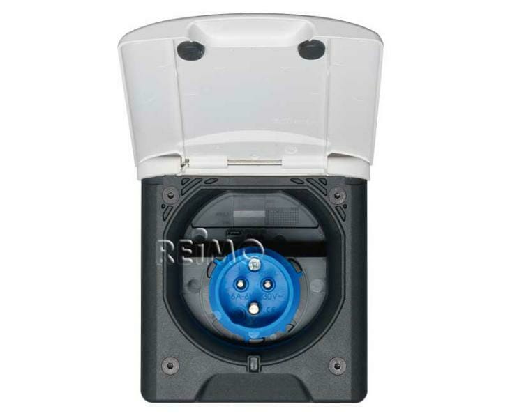 Rafmagnstengi utanáliggjandi 230v hvítt.