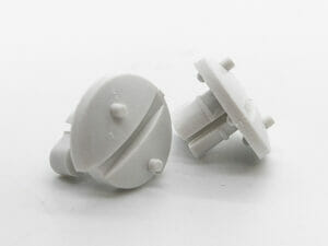 Læsing skrúfuð f. ísskáparist.