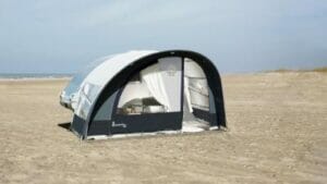 Fortjöld/Skyggni á Tab hjólhýsi