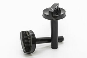 Snúningstakki fyrir ísskáp svartur.