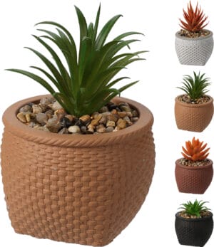 Garðskraut - Blóm í steypu potti 11cm