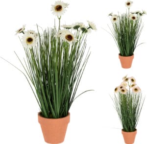 Blóm í potti  39cm