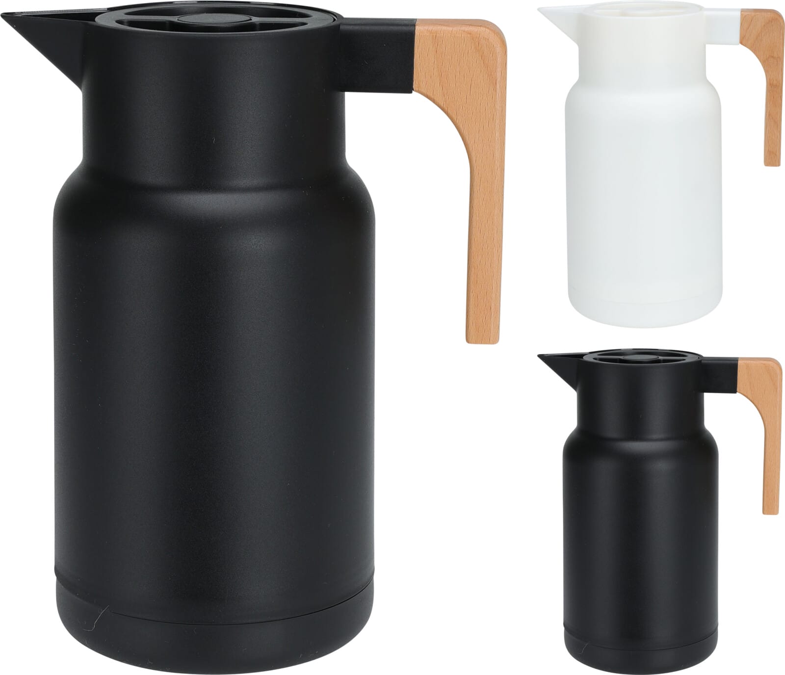 Hitakanna með viðarhandfangi