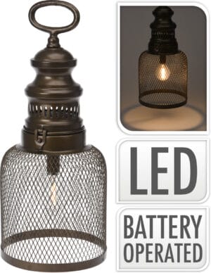 Ljós Led járn 15x15x35cm