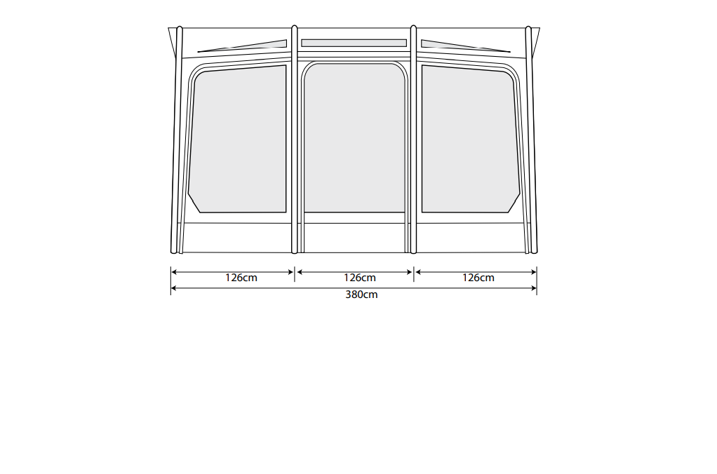 Fortjald uppblásið Eclipse Pro 380L - Image 4