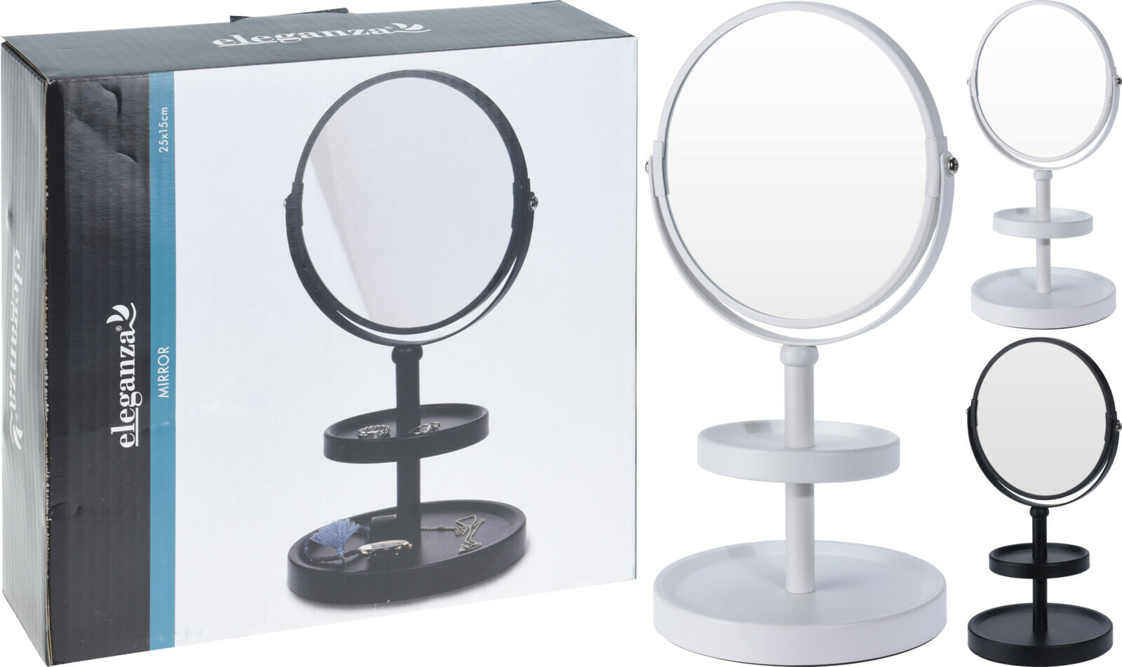 Snyrtispegill á fæti