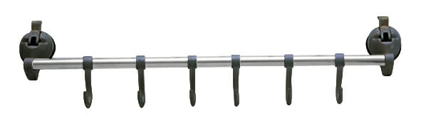 Hengi með 6 snögum og sogskálafestingum