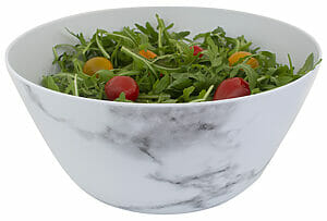 Salatskál  með marmara
