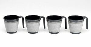 Könnur staflanlegar Granit grey 4stk.