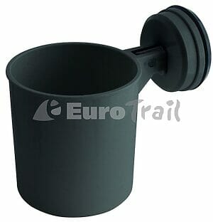 Tannburstaglas m/ sogskál grátt