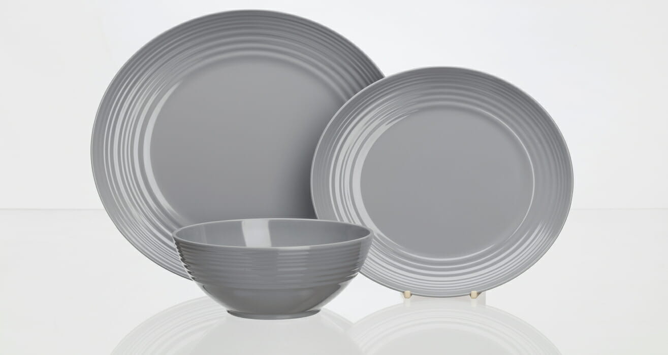 Matarsett Non slip Cool Grey 12 stk.