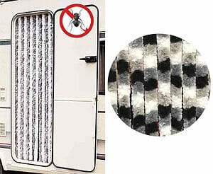 Flugu/Flísgardína hurð 56x205 grá