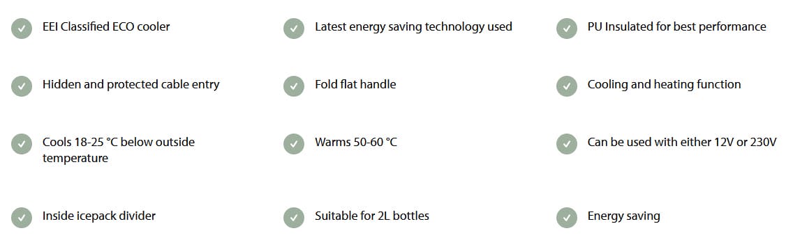 Kælibox ECOlux 35L 12V/230V ljós grár - Image 10