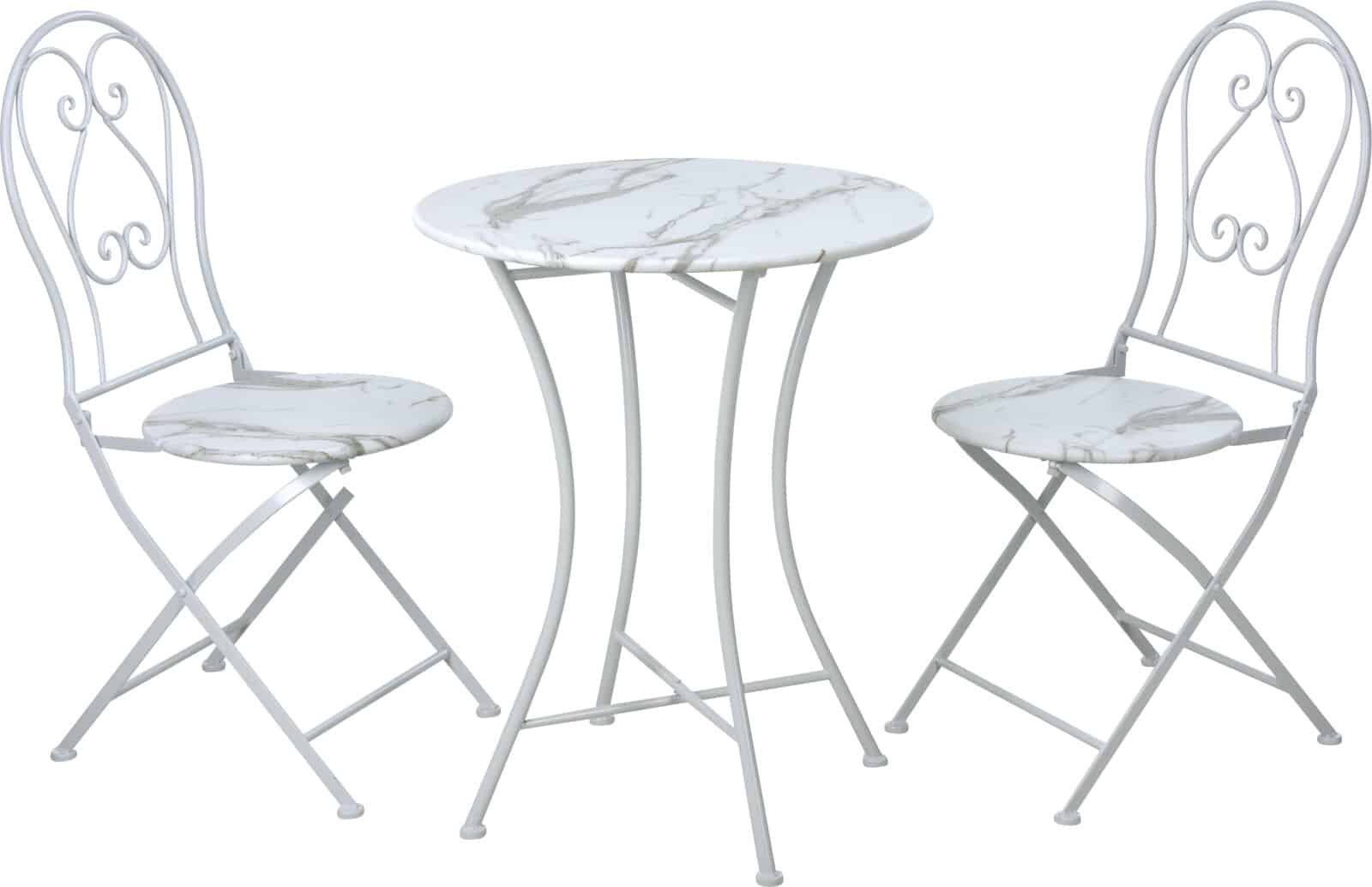 Bistro sett Borð + 2 stólar Marmara