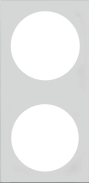 Rammi á rafmagnsdós tvöfaldur króm