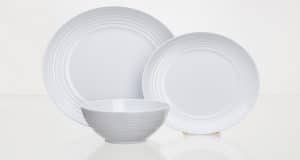 Matarsett NON SLIP Hvítt 12 stk.