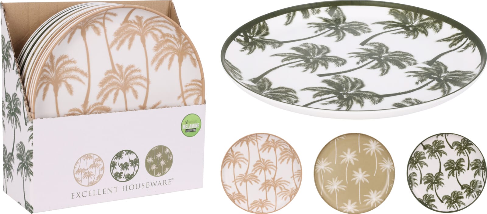 Diskur Melamine 21 cm 3 litir