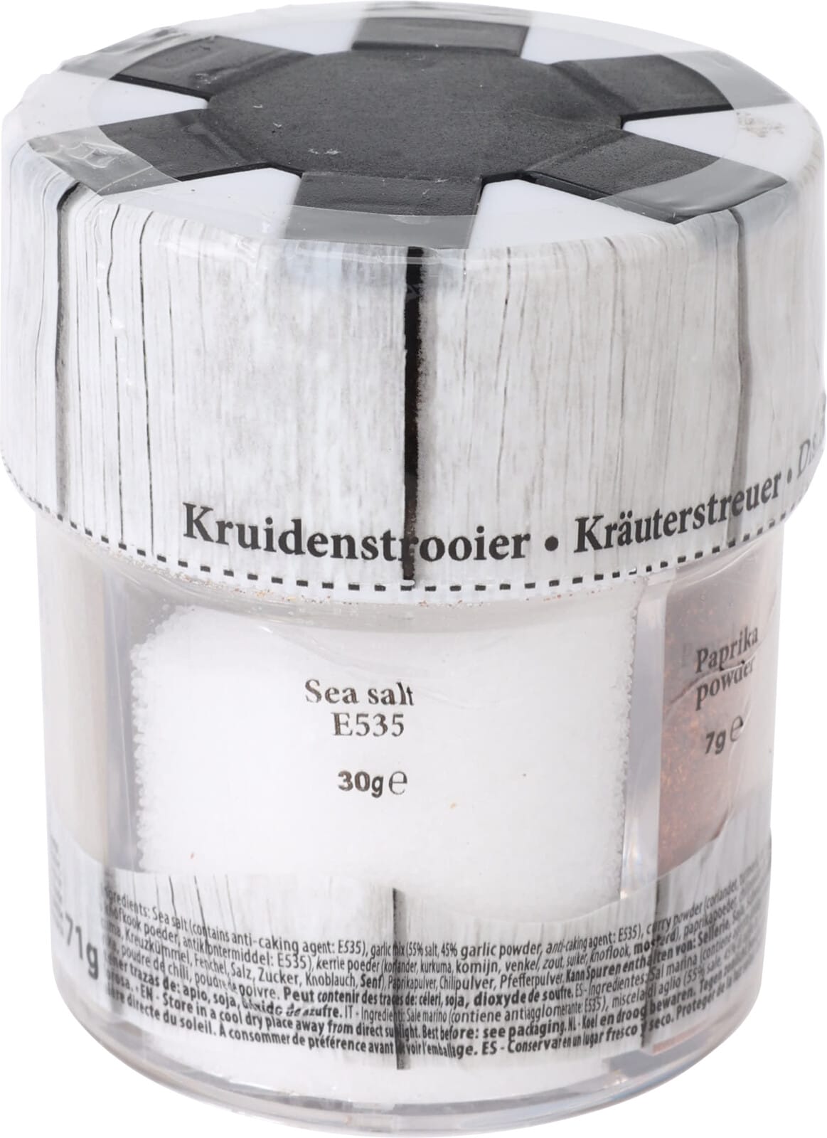 Krydd staukur skiptur í 6 hólf