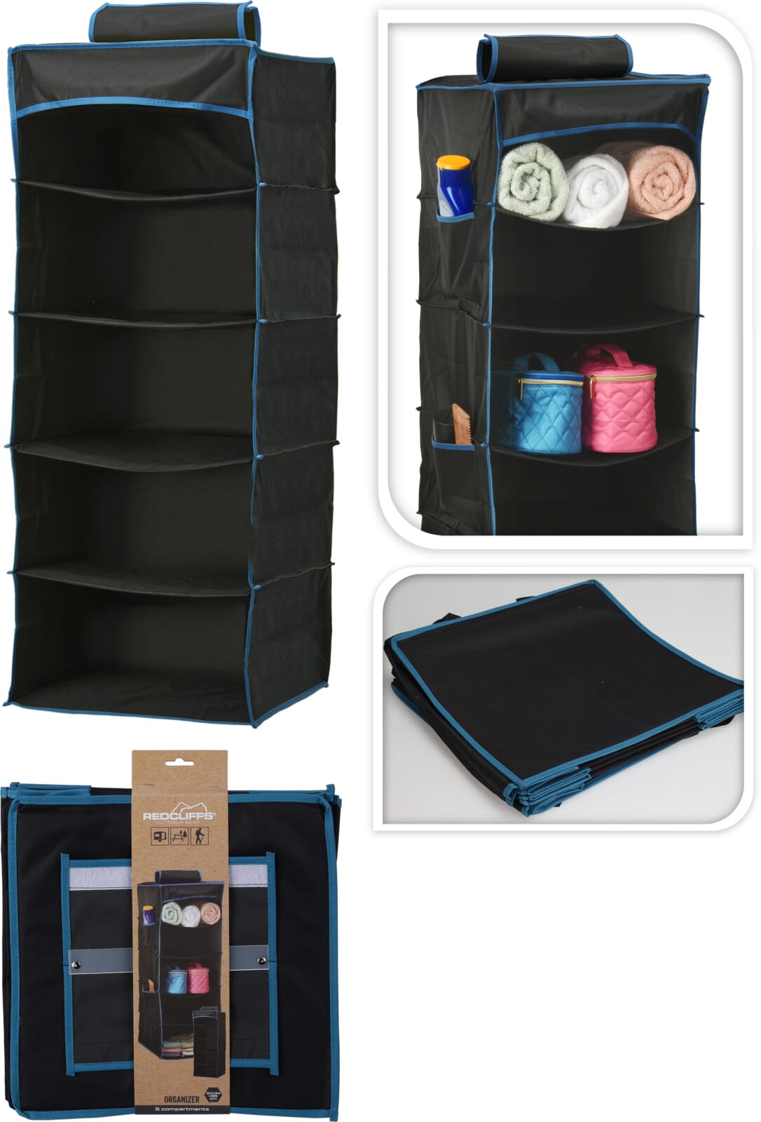 Hengi Organizer 5 hólf 34x34x85 cm