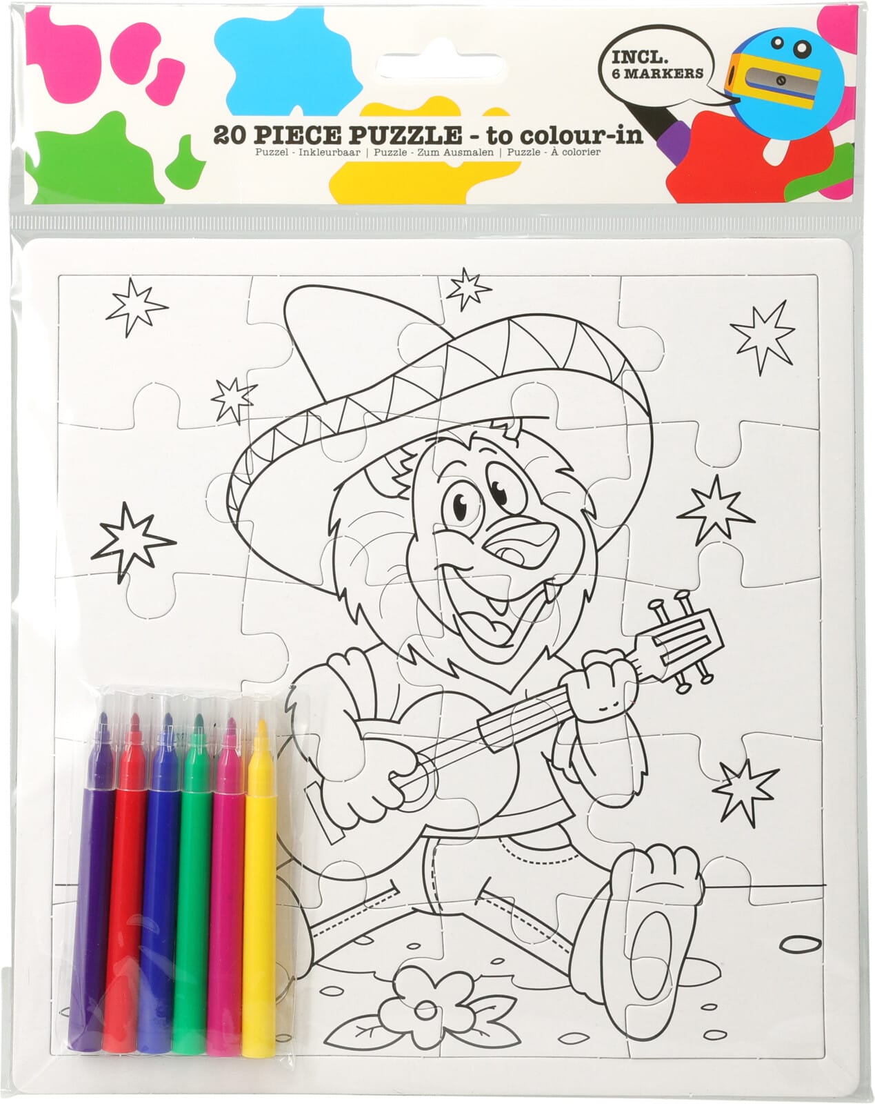 Litablað 21 x 21 cm og litir - Image 6